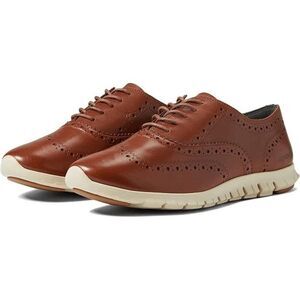 Cole Haan Zerogrand wing oxford leather sneaker shoe 6.5 box brown woodbury OXII